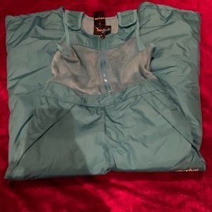 Girls heavy weight snow bibs size Small